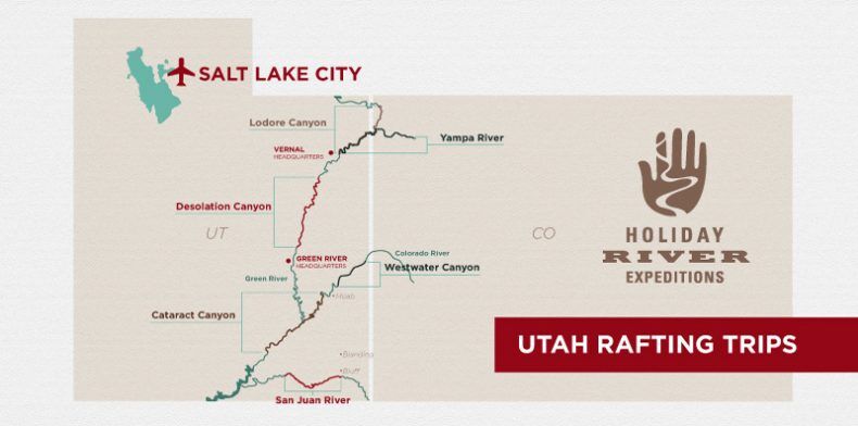 Ruby Ranch Raft Utah Map One Day Green River Rafting Trips for Groups: 8-Mile Stretch